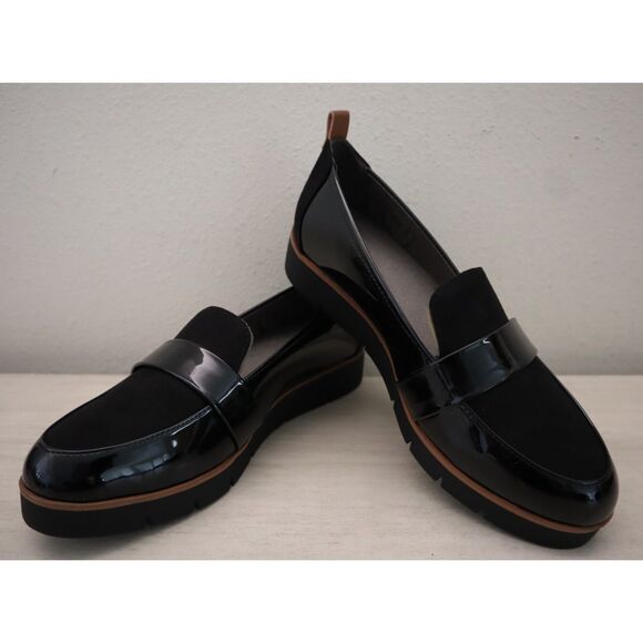 Dr. Scholl's G1379S1002 Women's Sz 8.5W Black Patent Leather Webster Loafers - Picture 12 of 15